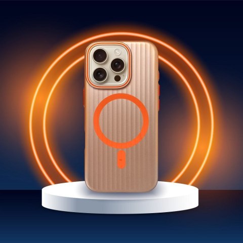 Futerał do iPhone 13 PRO Simply zgodny z MagSafe tytanowy pustynny