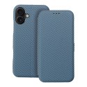 Etui z klapką na iPhone 16 PLUS Folio Side Magnet niebieskie