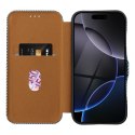 Etui z klapką na iPhone 16 PLUS Folio Side Magnet niebieskie