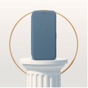 Etui z klapką na iPhone 16 PLUS Folio Side Magnet niebieskie