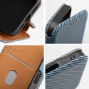 Etui z klapką na iPhone 16 PLUS Folio Side Magnet niebieskie