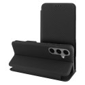 Etui z klapką na Samsung S25 PLUS Folio Side Magnet czarne