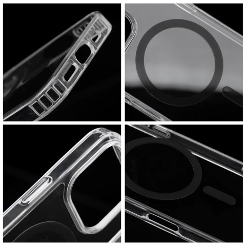 Etui na iPhone 11 Drop Glue Colorful Ring Mag Cover zgodne z MagSafe czarne
