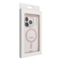 Etui na iPhone 11 Drop Glue Colorful Ring Mag Cover zgodne z MagSafe różowe