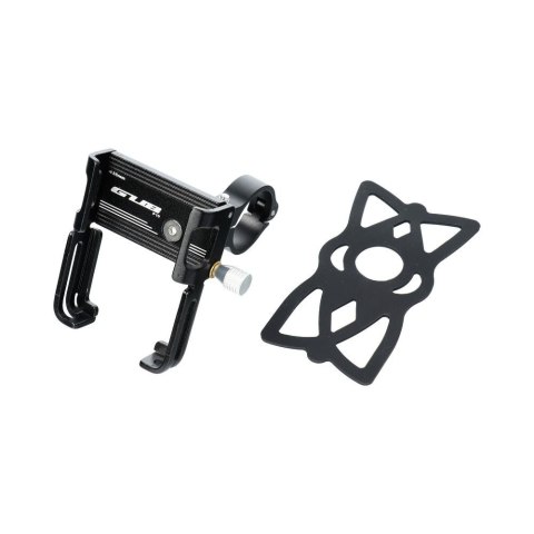 GUB uchwyt rowerowy na kierownicę P10 Aluminium + silikonowy uchwyt czarny