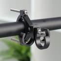 Hak uchwyt na zakupy potrójny do roweru / hulajnogi aluminiowy FS366-001 czarny