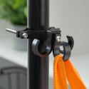 Hak uchwyt na zakupy potrójny do roweru / hulajnogi aluminiowy FS366-001 czarny