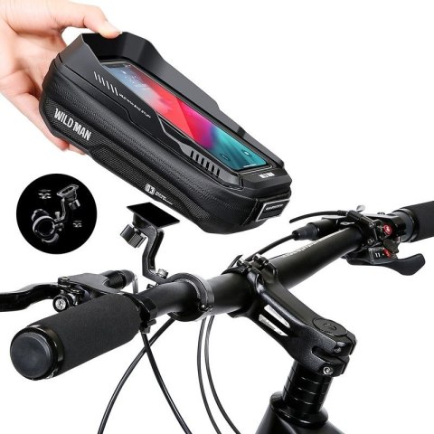 WILDMAN sakwa rowerowa na kierownicę na zamek 0,5L (4" - 7") XT3S czarna