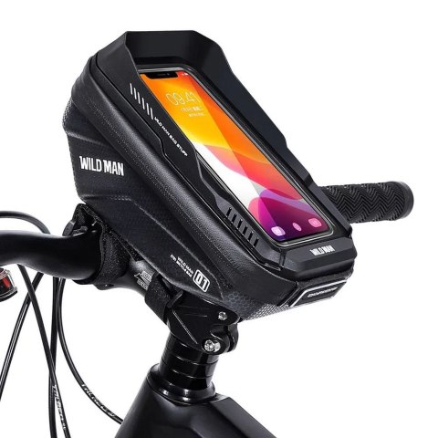 WILDMAN sakwa rowerowa na kierownicę na zamek 1L (4" - 7") XT1 czarna