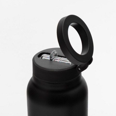 Butelka / bidon na wodę metal z uchwytem kompatybilnym z Magsafe 950ml czarny