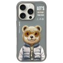 NIMMY futerał COOL&CUTE 2.0 Bear do IPHONE 16 Pro szary