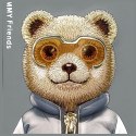 NIMMY futerał COOL&CUTE 2.0 Bear do IPHONE 16 Pro szary
