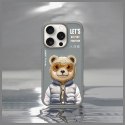 NIMMY futerał COOL&CUTE 2.0 Bear do IPHONE 16 Pro szary
