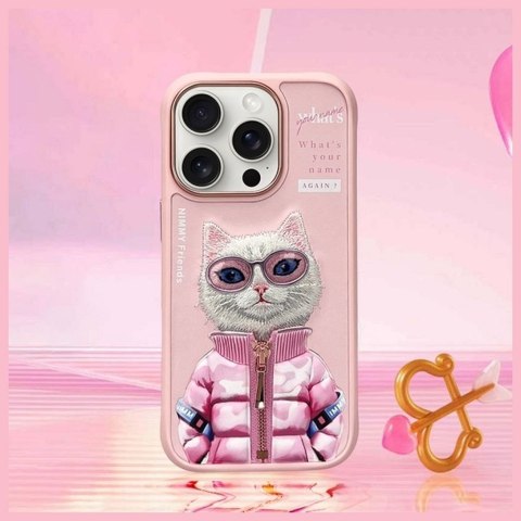 NIMMY futerał COOL&CUTE 2.0 Cat do IPHONE 16 Pro różowy