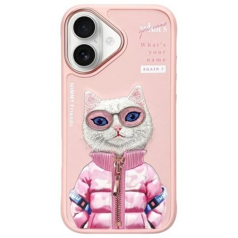 NIMMY futerał COOL&CUTE 2.0 Cat do IPHONE 16 różowy