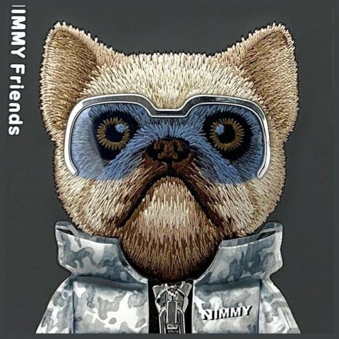 NIMMY futerał COOL&CUTE 2.0 Dog do IPHONE 16 Pro czarny