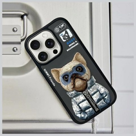 NIMMY futerał COOL&CUTE 2.0 Dog do IPHONE 16 Pro czarny