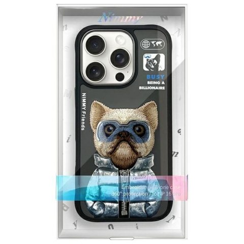 NIMMY futerał COOL&CUTE 2.0 Dog do IPHONE 16 Pro czarny