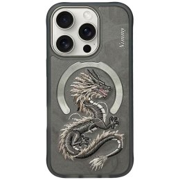 NIMMY futerał DRAGON kompatybilny z MagSafe do IPHONE 16 Pro Max szary