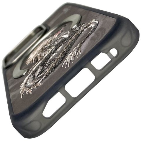 NIMMY futerał DRAGON kompatybilny z MagSafe do IPHONE 16 Pro Max szary