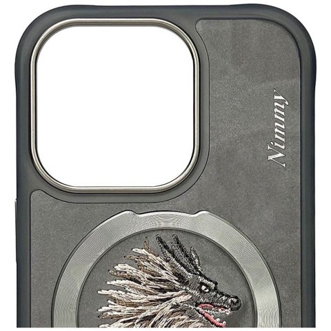 NIMMY futerał DRAGON kompatybilny z MagSafe do IPHONE 16 Pro Max szary