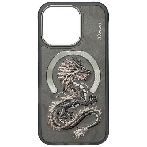 NIMMY futerał DRAGON kompatybilny z MagSafe do IPHONE 16 Pro szary
