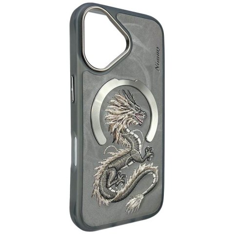 NIMMY futerał DRAGON kompatybilny z MagSafe do IPHONE 16 szary