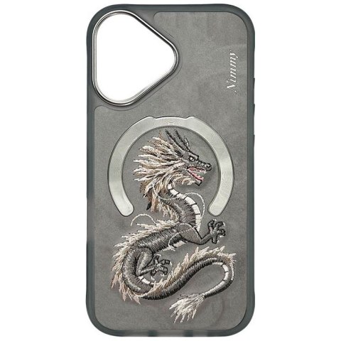 NIMMY futerał DRAGON kompatybilny z MagSafe do IPHONE 16 szary