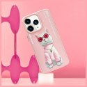 NIMMY futerał GLASSES COOL CAT do IPHONE 15 Pro różowy