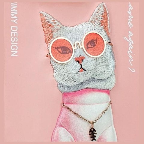 NIMMY futerał GLASSES COOL CAT do IPHONE 15 Pro różowy