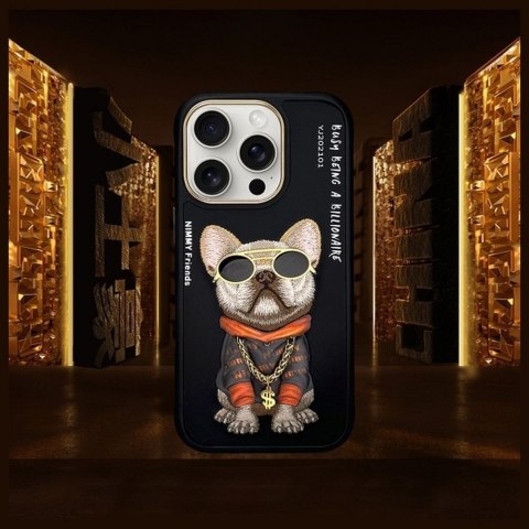 NIMMY futerał GLASSES COOL DOG do IPHONE 16 Pro czarny
