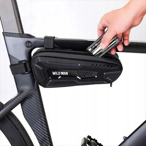WILDMAN sakwa rowerowa pod ramę na zamek 1L M40 czarna