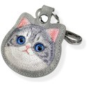 NIMMY etui na lokalizator / brelok BIG EYED PET 2.0 Cat szary