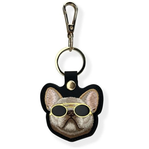 NIMMY etui na lokalizator / brelok GLASSES COOL DOG czarny