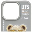 NIMMY futerał COOL&CUTE 2.0 Bear do IPHONE 15 Pro Max szary