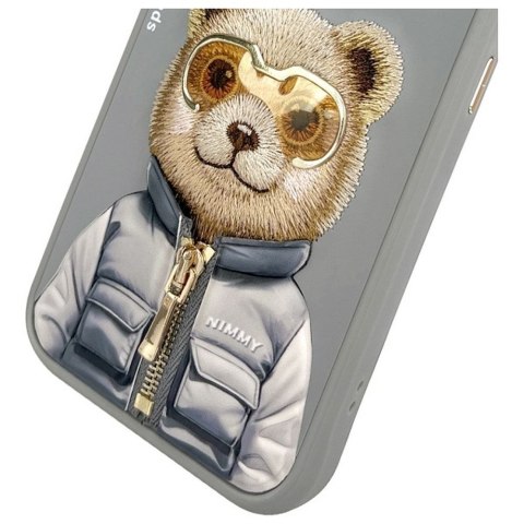 NIMMY futerał COOL&CUTE 2.0 Bear do IPHONE 15 Pro Max szary