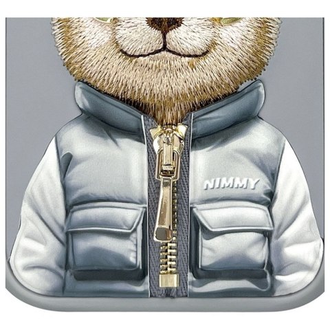 NIMMY futerał COOL&CUTE 2.0 Bear do IPHONE 15 Pro Max szary