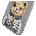 NIMMY futerał COOL&CUTE 2.0 Bear do IPHONE 15 Pro szary