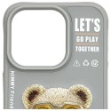 NIMMY futerał COOL&CUTE 2.0 Bear do IPHONE 15 Pro szary
