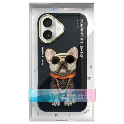 NIMMY futerał GLASSES COOL DOG do IPHONE 16 czarny