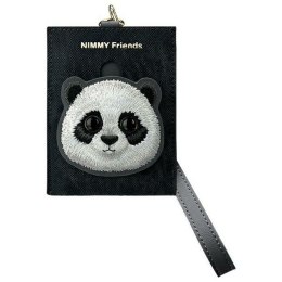 NIMMY portfel na karty BIG EYED PET 2.0 Panda czarny