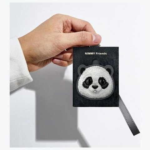 NIMMY portfel na karty BIG EYED PET 2.0 Panda czarny