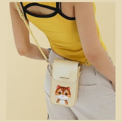 Etui na telefon Nimmy Big Eyed Pet 2.0 cat khaki