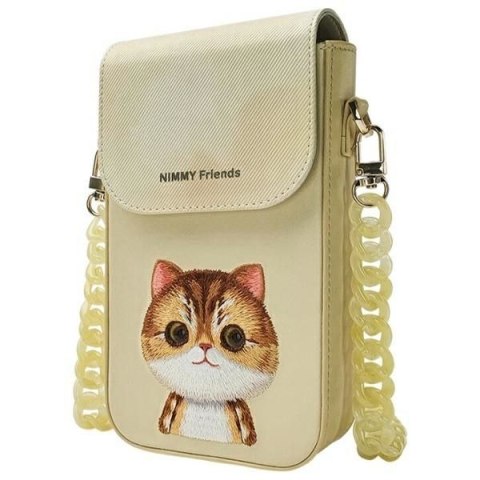 Etui na telefon Nimmy Big Eyed Pet 2.0 cat khaki