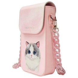 Etui na telefon Nimmy Big Eyed Pet 2.0 cat różowe