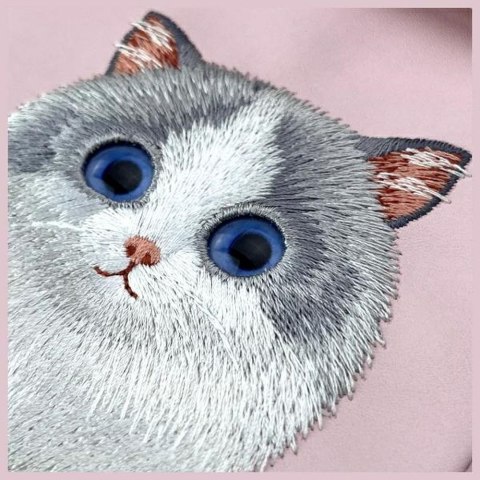 Etui na telefon Nimmy Big Eyed Pet 2.0 cat różowe