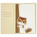 NIMMY zestaw 2w1 notatnik + długopis BIG EYED PET 2.0 Cat khaki
