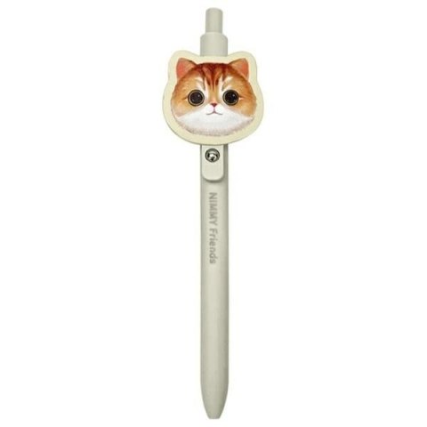 NIMMY zestaw 2w1 notatnik + długopis BIG EYED PET 2.0 Cat khaki