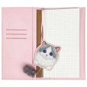 NIMMY zestaw 2w1 notatnik + długopis BIG EYED PET 2.0 Cat różowy