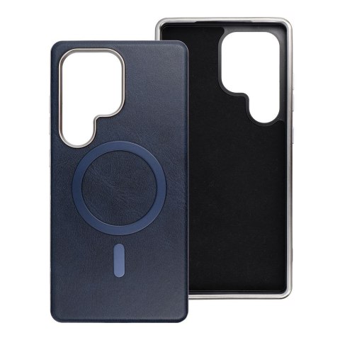 Etui na Samsung S25 ULTRA Gentleman Mag Cover zgodne z MagSafe granatowe
